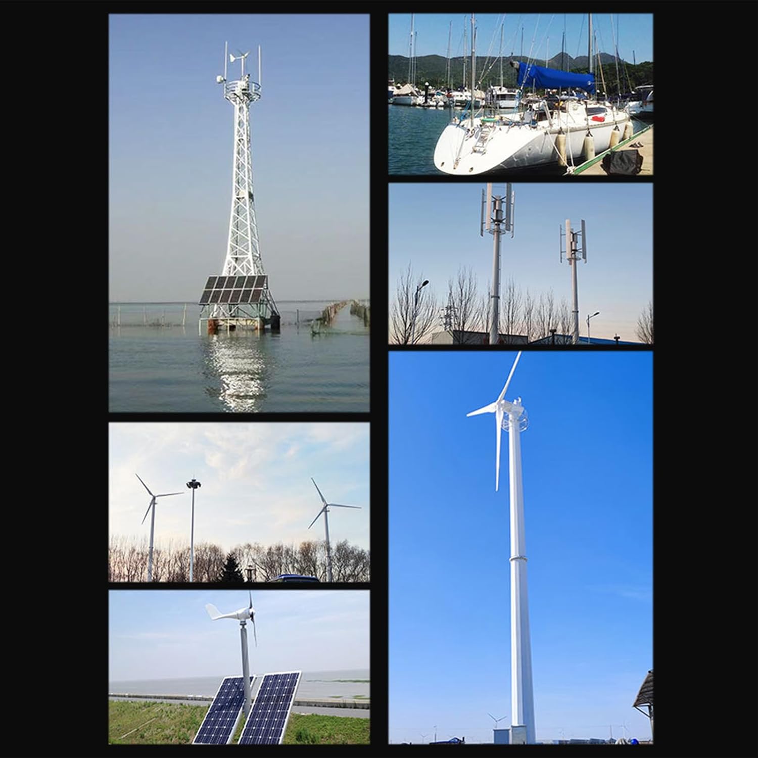 Fafeicy 1000W Wind Turbine Charge Controller, MPPT Boost LCD Display 12V/24V/48V Auto Detection Off Grid Power Controller, for Home Boat Street Light