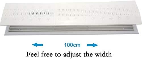 Air Conditioner Deflector for Ceiling Central, Prevent The Air from Blowing Straight, Angle Adjustable, Lightweight Plastic Material