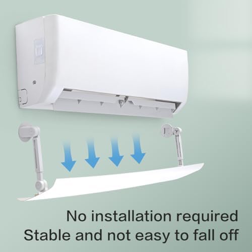 Wall-Mounted Air Conditioner Deflector, Anti-Cold Wind Baffle for Bedrooms, Thickened Air Outlet Blowing Guard, Prevents Direct Wind for Enhanced Comfort