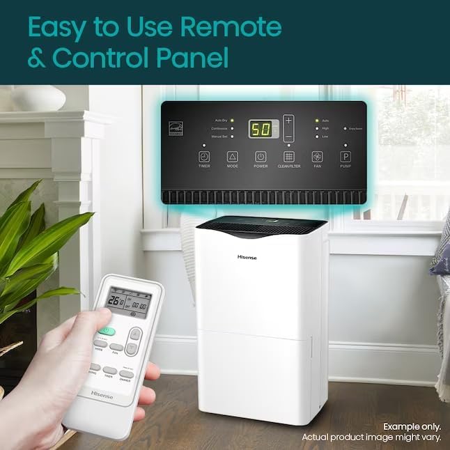 Hisense Portable Air Conditioner 10000-BTU 115-Volt WiFi Dehumidifier and Fan Compatible with Alexa and Google Assistant Cools up to 450-Sq Ft, AP1022CW1G (Renewed)