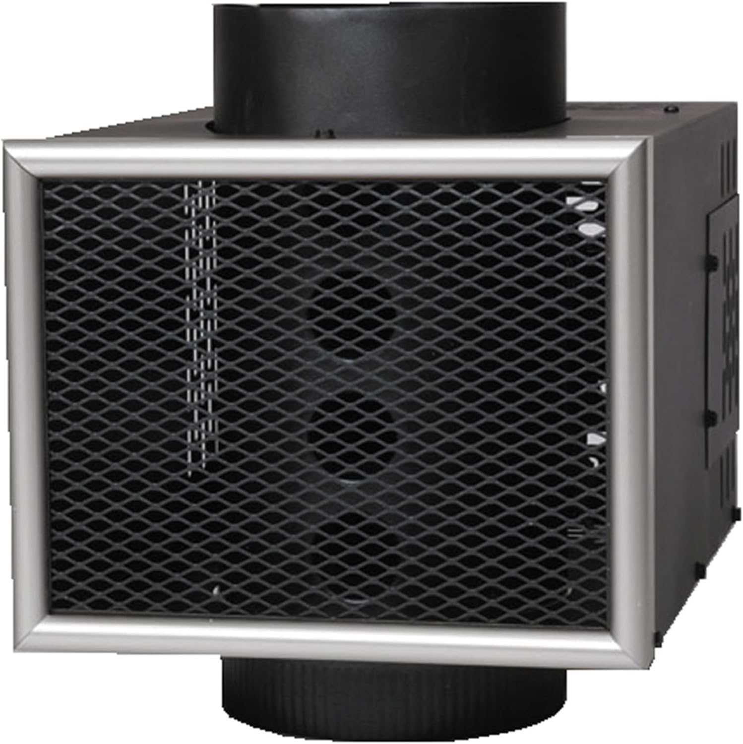 US Stove Company MH6 Easy to Install 6 Inch Miracle Heat Reclaimer Ultra Quiet Freestanding Wood or Coal Stove Furnace, Black