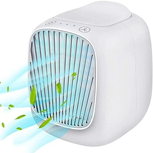 Mini Air Conditioner Portable Air Cooler 7 Colors LED USB Cooler Fan Air Cooling Fan Rechargeable Fan for Office Room