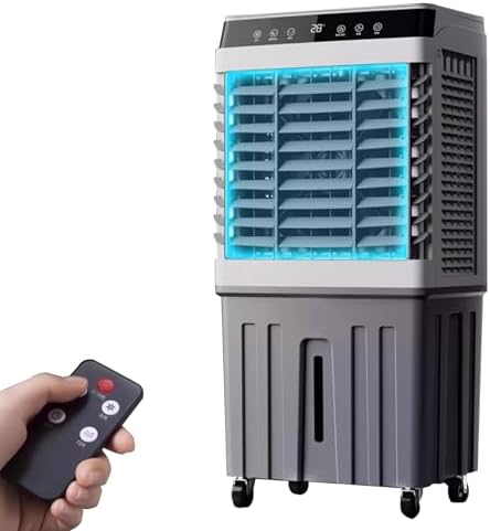 Evaporative Air Cooler for Room, 3 in 1 Portable Swamp Cooler, Air Conditioner Portable, 90°Oscillation, 3 Speed 7.5H Timer, 75L Large Capacity Water Tank for Garage, Patio, Outdoor