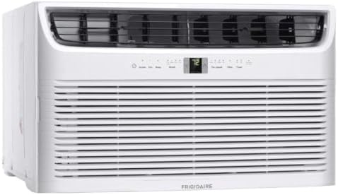 Frigidaire 12000 BTU Cooling Built-In Room Wall Air Conditioner with Air Ionizer, Washable Filter, and Remote Control (White)