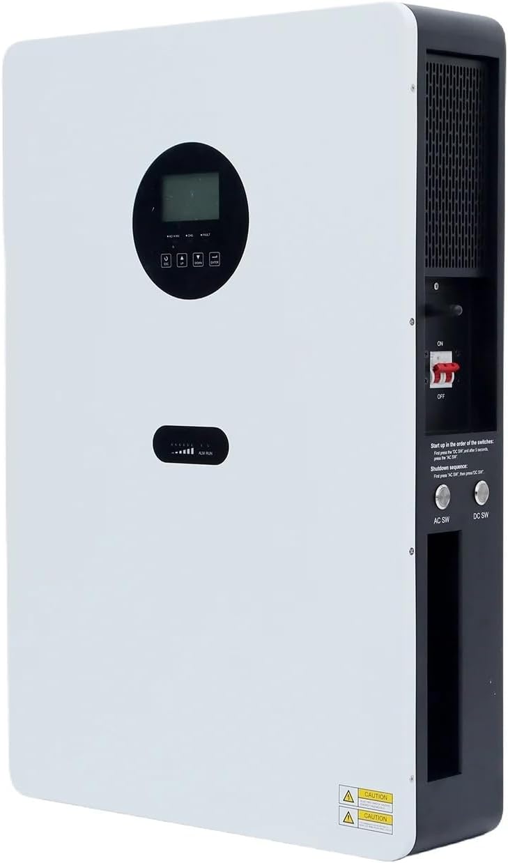 ZLPOWER All-in-One 3.5KVA Solar Inverter with 2.56kWh LiFePO4 Battery, AC Input/Output 120V/240V Split Phase Pure Sine Wave Inverter, 100A MPPT & WiFi,ESS,UL Certified for Home Backup(2.56KWH-3.5KVA)