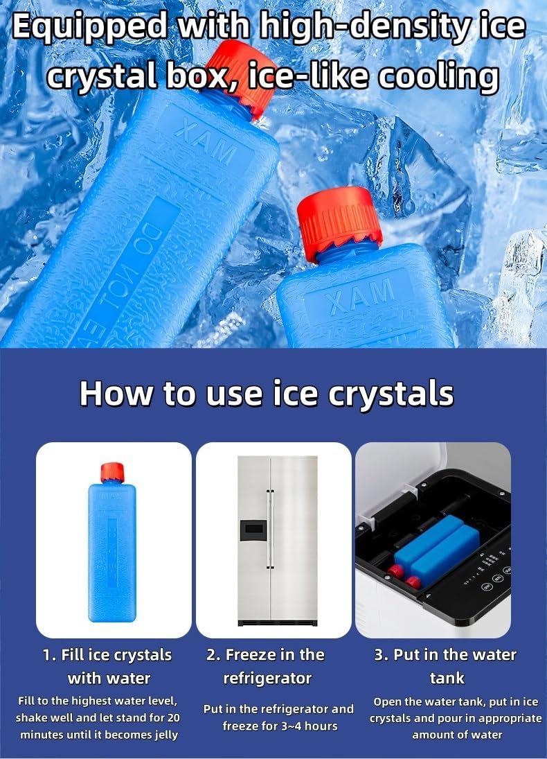 Portable Evaporative Air Cooler with Remote Control, Ductless Air Conditioner with Double Water Tank, 3 Speeds, 15H Timer, Windowless Oscillating Swamp Fan for Home Bedroom