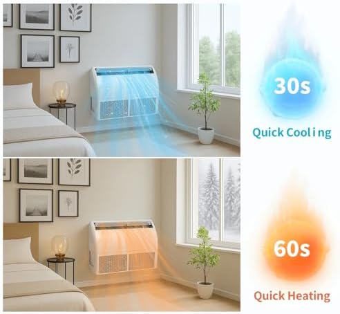 Bonnlo 22200 BTU Floor Ceiling Mounted Air Conditioner with Inverter & Remote Control, 23 SEER2 Ductless Mini Split AC/Heating System with Pre-Charged Condenser, Heat Pump & Installation Kit, 230V