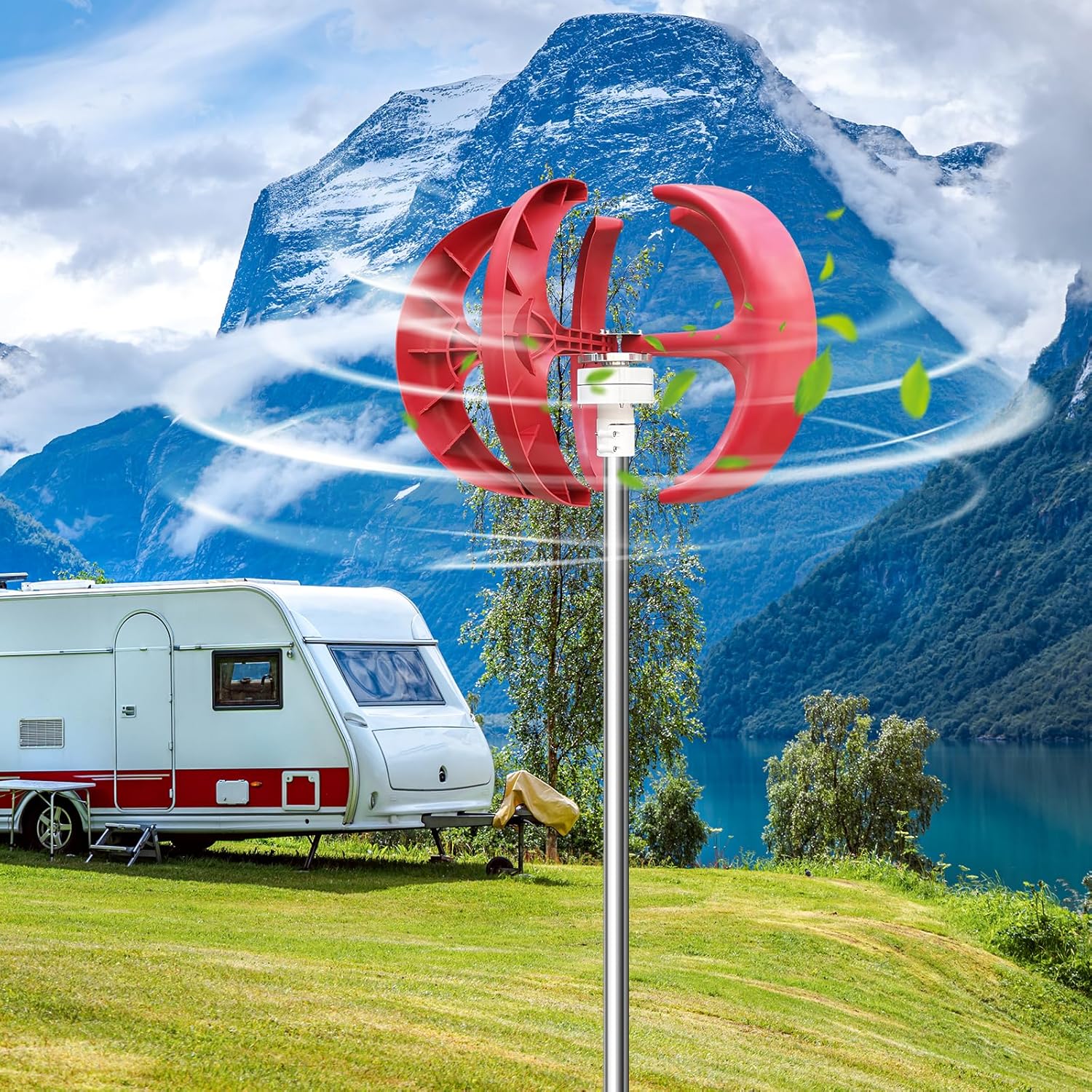 12V Wind Solar Motors with Controller Marine Street Lighting Generator Rust Proof for Fishing Boat Terrace Cabin Ship