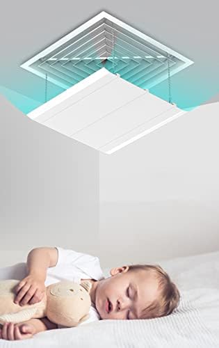 Air Conditioner Deflector For Ceiling Central Air Conditioning Prevent Air From Blowing Directly To People,Angle Adjustable Easy Installation Plastic Steel Material
