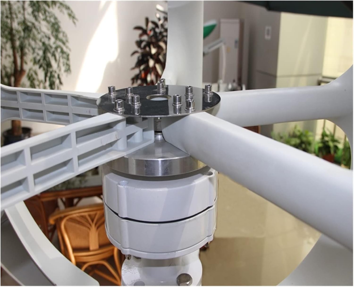 Wind Turbine, 4000W 5 Blades Vertical Axi Wind Turbines Generator Lantern 12V 24V Motor Kit Electromagnetic for Home Streetlight Use(12V)