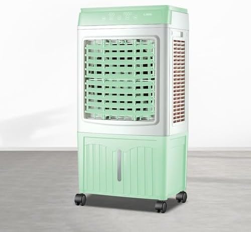 Swamp Cooler Air Conditioner, 3-IN-1 Evaporative Air Cooler with 11.8 Gal Water Tank, 3 Modes, 3 Speeds, Remote Control, 12H Timer for Bedroom & Office