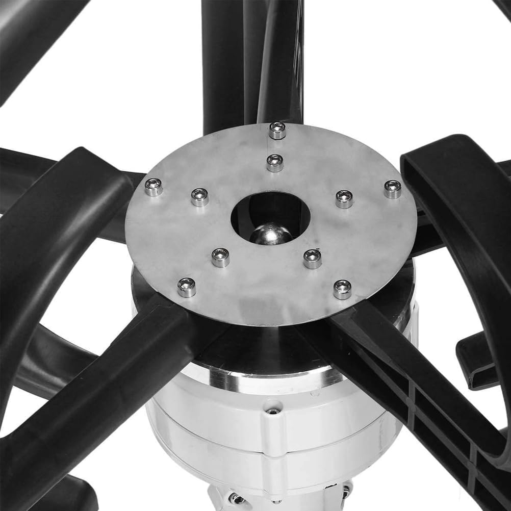 3000W 5 Blade Wind Power Generator Kit, 12V-220V Vertical Axis Wind Turbines Generator with Wind Solar Complementary Controller for Renewable Energy Solutions