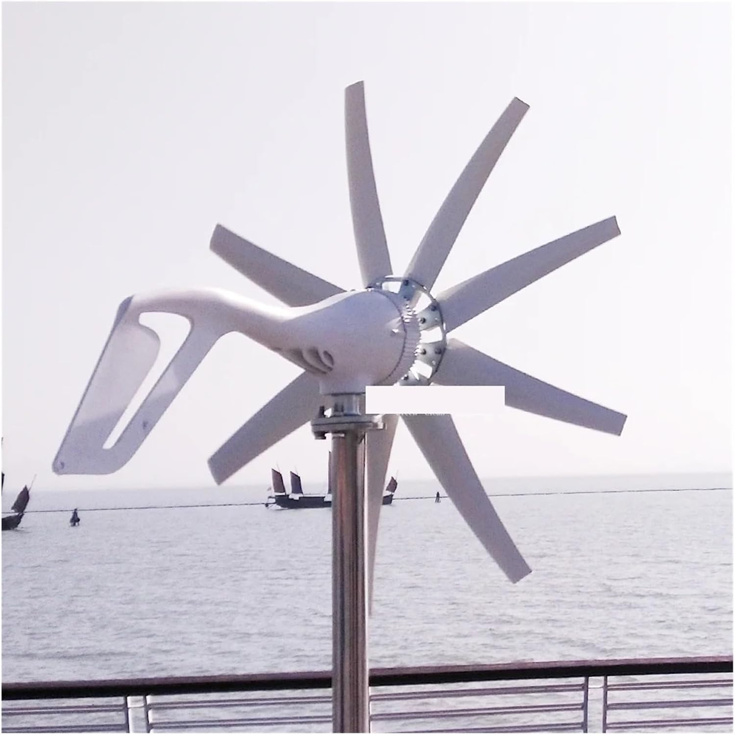 Wind Turbine Generator 8 Blades 2000w 12v 24v 48v with Mppt Hybrid Charge Controller for Home Use Industrial Energy(with MPPT Controller,12V_1000W)