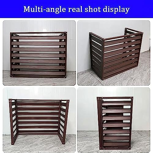 Cover for Outdoor Air Conditioner Covers for Outside Units, All Weather Privacy Fence Screen Anti-Theft Sturdy Aluminum Heavy Duty Ac Cover, Condenser Protective Prevents Foliage Wee