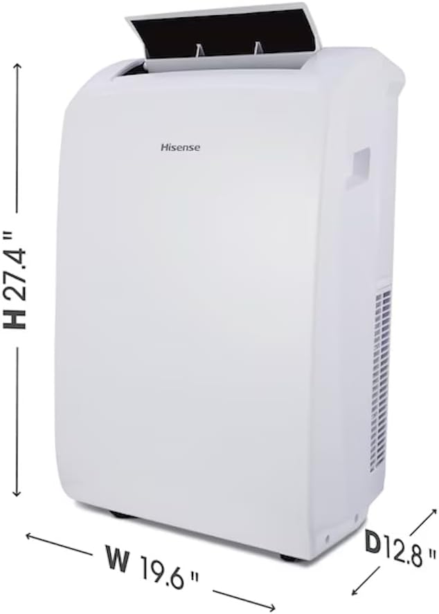 Hisense AP0722CW1W 7000-BTU DOE 115-Volt Vented Wi-Fi Portable Air Conditioner (Renewed)