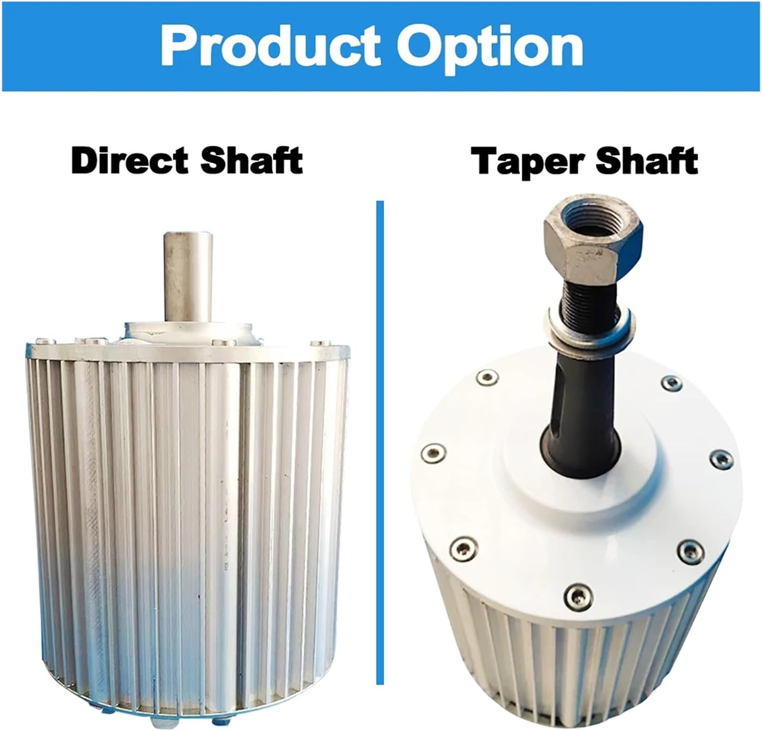 10kw 20kw Wind Turbine Generator 48V 96V Low Speeds 3 Phase AC Gearless Permanent Magnet Generator Use for Water and Wind Power Industrial Energy(Direct Shaft,96V_20KW)