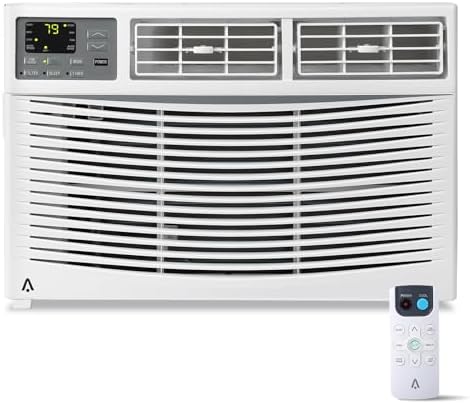 8,000 Btu Window Air Conditioner, Cools Up to 350 Sq. Ft Smart Window Unit Air Conditioner, 3 Fan Speed Window-Mounted Room Ac Window Unit With Remote, 50db Quiet Window Ac Units for Bedroom Room