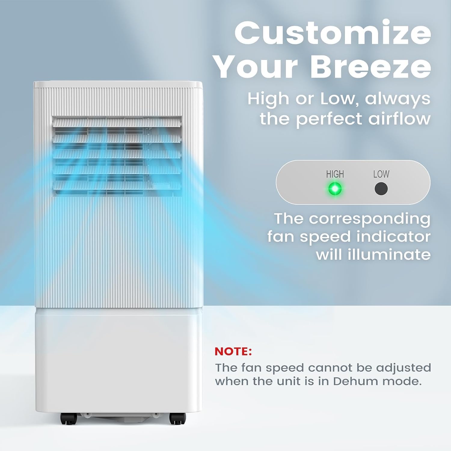 Air Choice Portable Air Conditioners, 3-in-1 10000 BTU Air Conditioner Portable for Rooms Up to 450 Sq. Ft, Remote, 24H Timer, Dehumidifier, Fan, Full Installation Kit, AC Unit for Bedroom Office