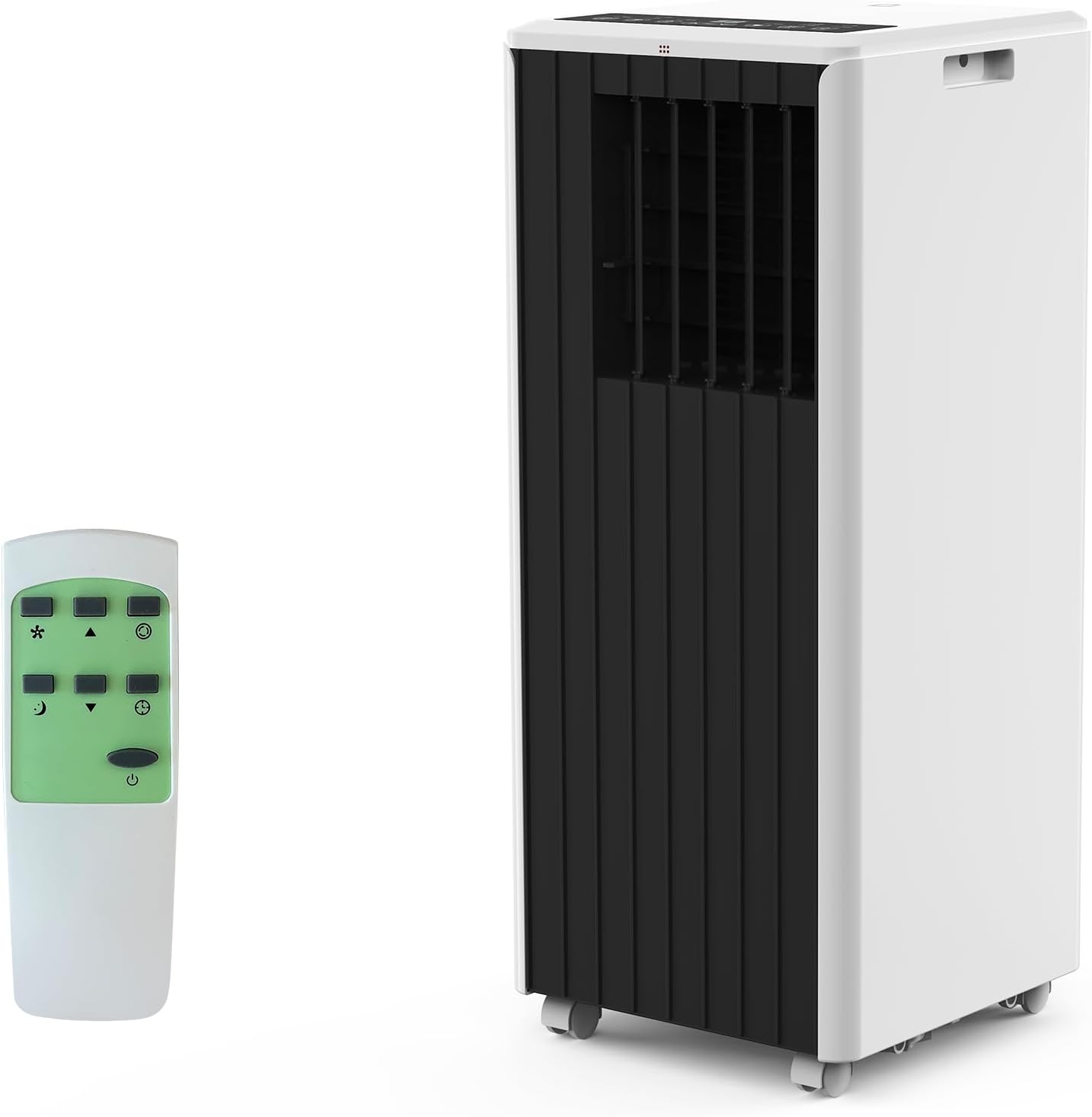 8000 BTU Portable Air Conditioner - 3 in-1 Cooling, Dehumidifier & Fan, Quiet AC Unit for Rooms Up to 350 Sq.Ft, 24H Timer, Remote Control & Window Kit Included, Grey