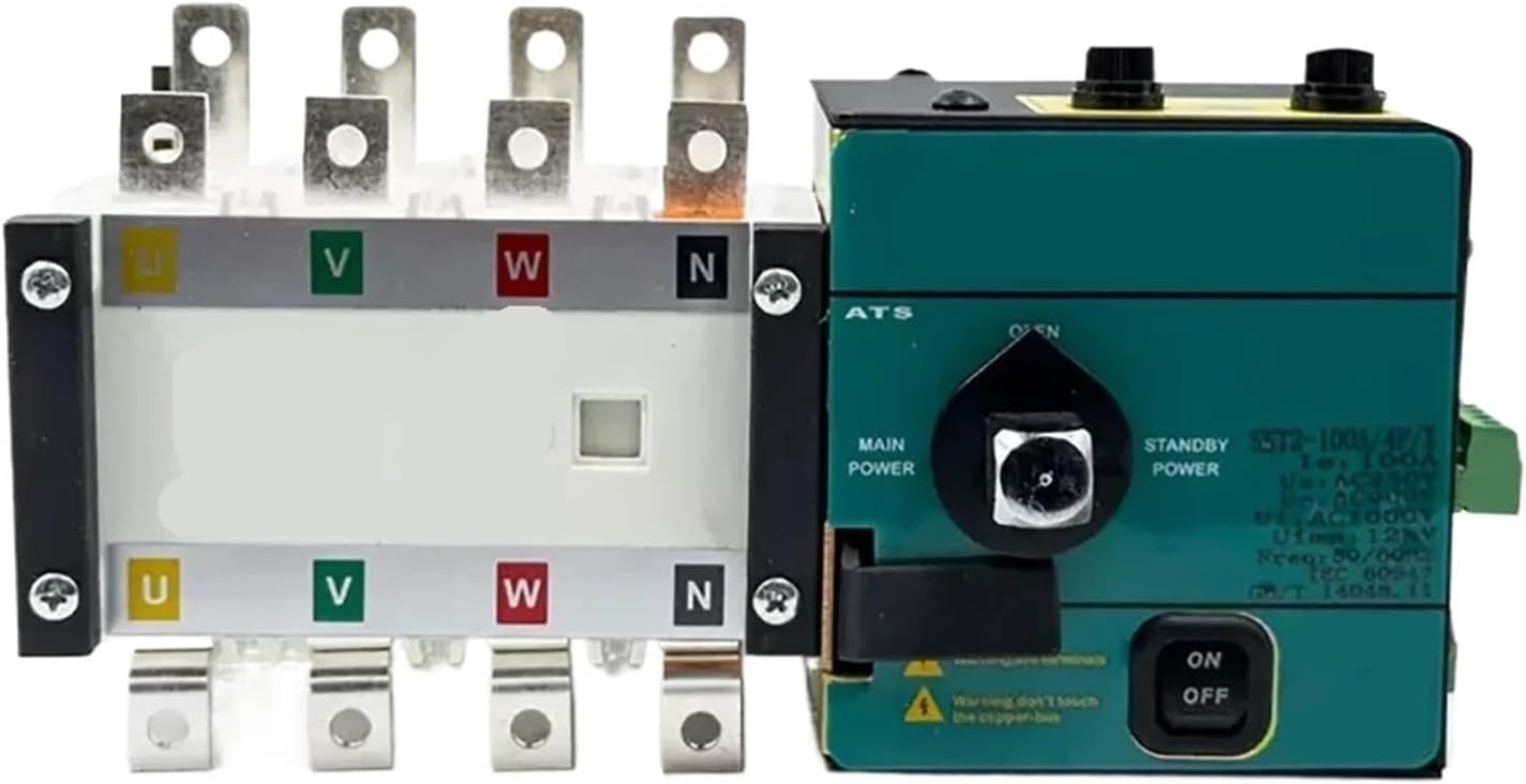 Controller Dual Power Automatic Transfer Switch 220v Control Voltage Electric Generator Parts 800A 1000A 4P ATS(1250a)