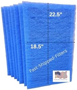 Fast-Shipped-Filters 7 Pack 20x25 Replacement Filter Pads Compatible with Dynamic Air Cleaner 20x25 Refill Blue