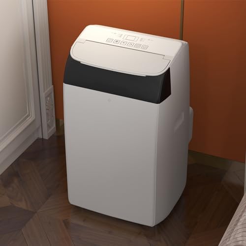 Portable Air Conditioner, 14000 Btu Air Conditioner With Remote Control,Energy-Efficient, Ultra-Quiet, Easy-Read Led & Front Temperature Display, Remote & Timer