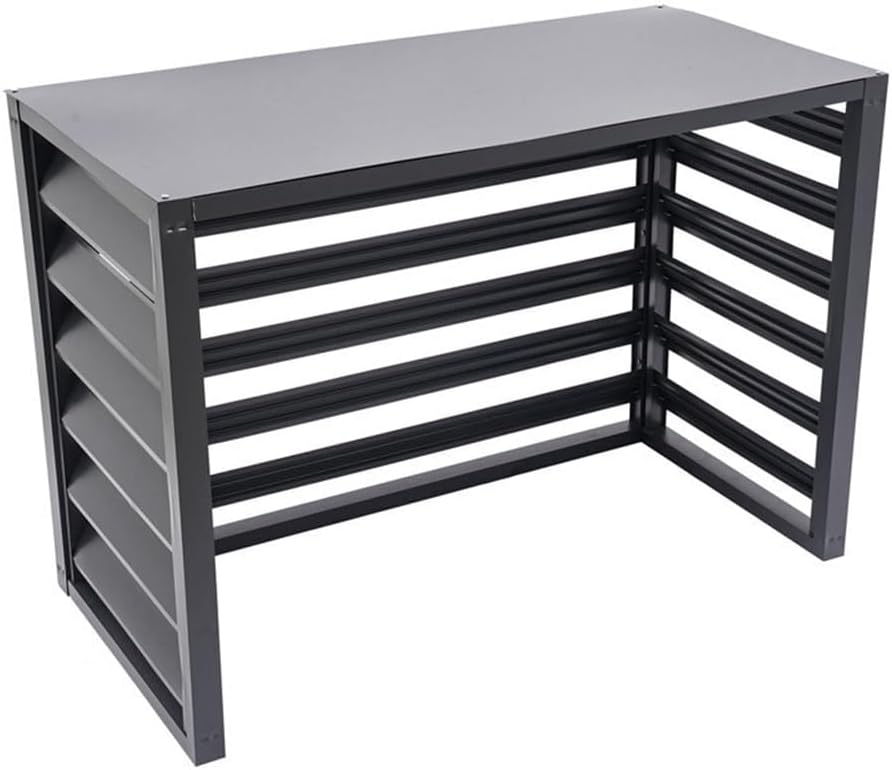 AC Condenser Cover for Outside Units,Air Conditioner Fence,AC Cover for Outside Units Sturdy Aluminum,Cover for Split Unit,Suitable for Outdoor Air Conditioning ()