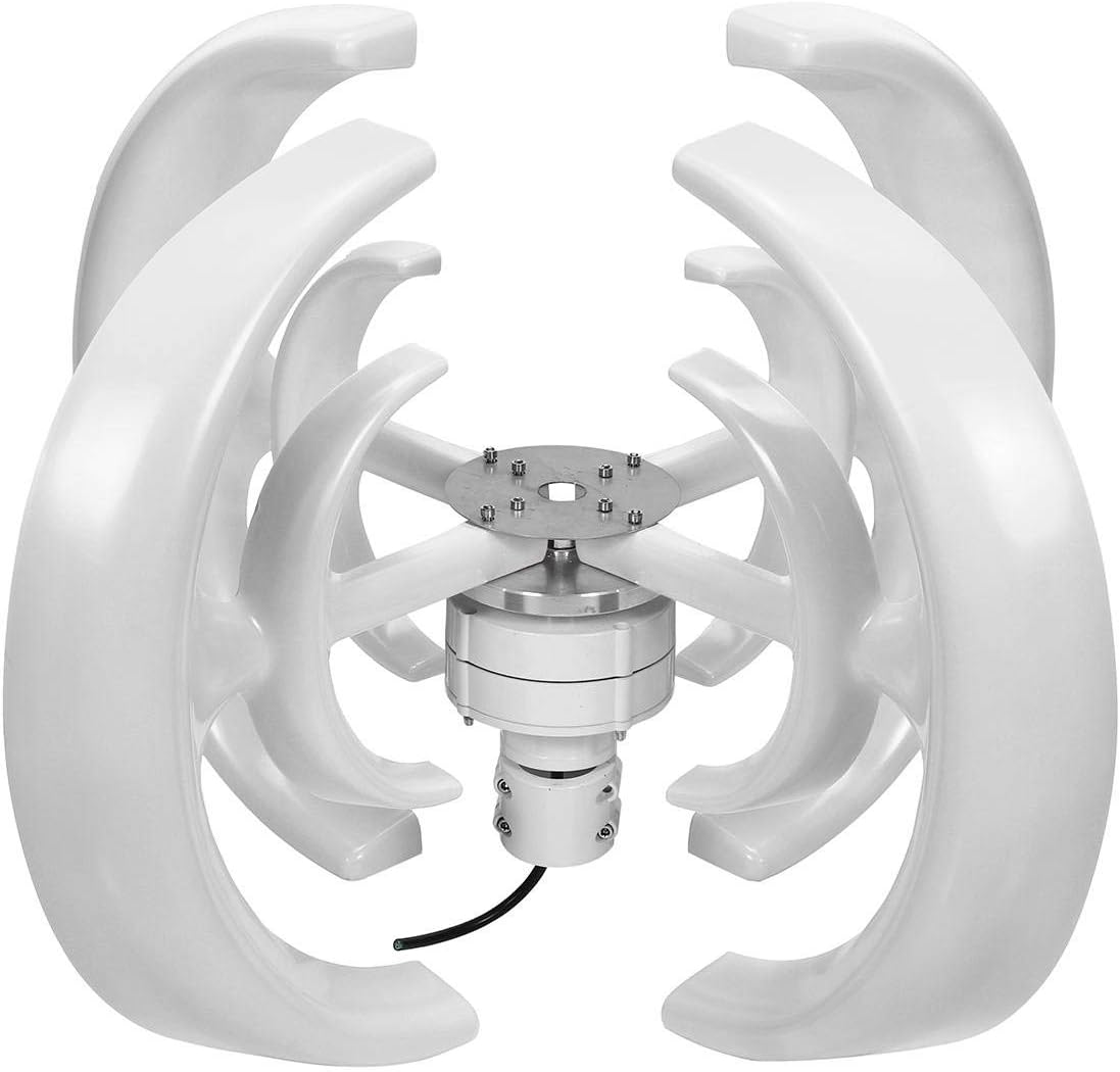 4200W Wind Turbine Generator 12V 24V Automatic 4 Blades Motor Kit Windmill Energy Charge Turbines Vertical Axis for Home Camping,24v