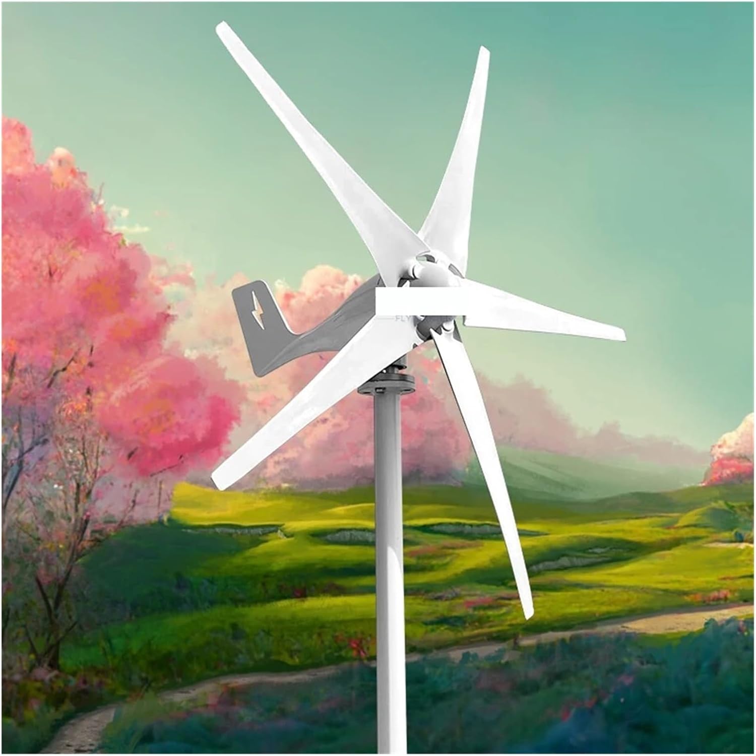 6000W Wind Turbine 12v 24v 48v Horizontal Axis Wind Generator with MPPT Controller Home Use 3KW 5000W Low Wind Speed Industrial Energy(Wind Turbine only,48V_3000W)
