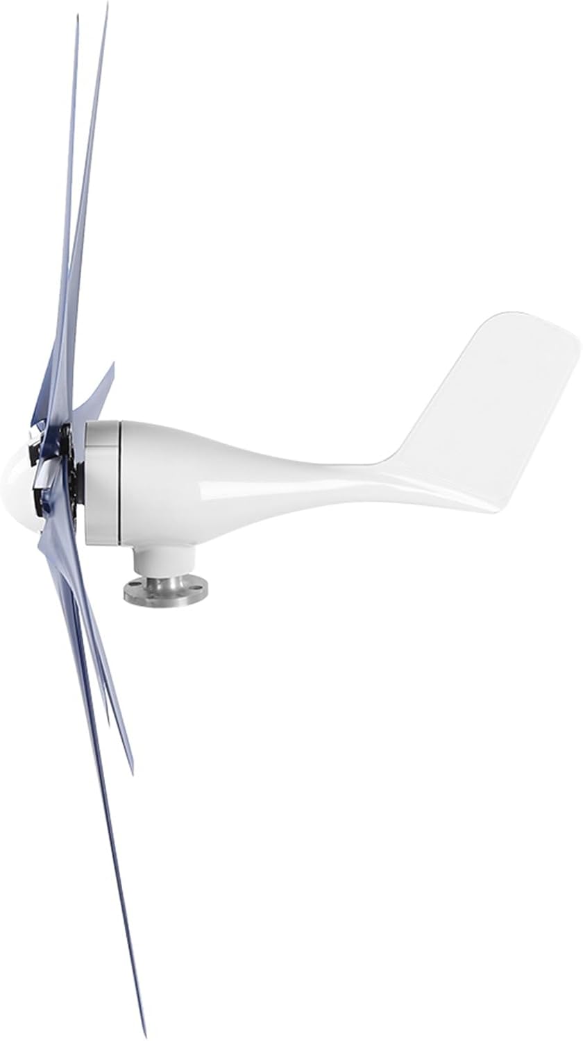 Jeanoko AC Wind Generator 800W Small Windmill Turbines for Patio Mobile Home Charging 6 Vane/Wing Generator (Blue #19)