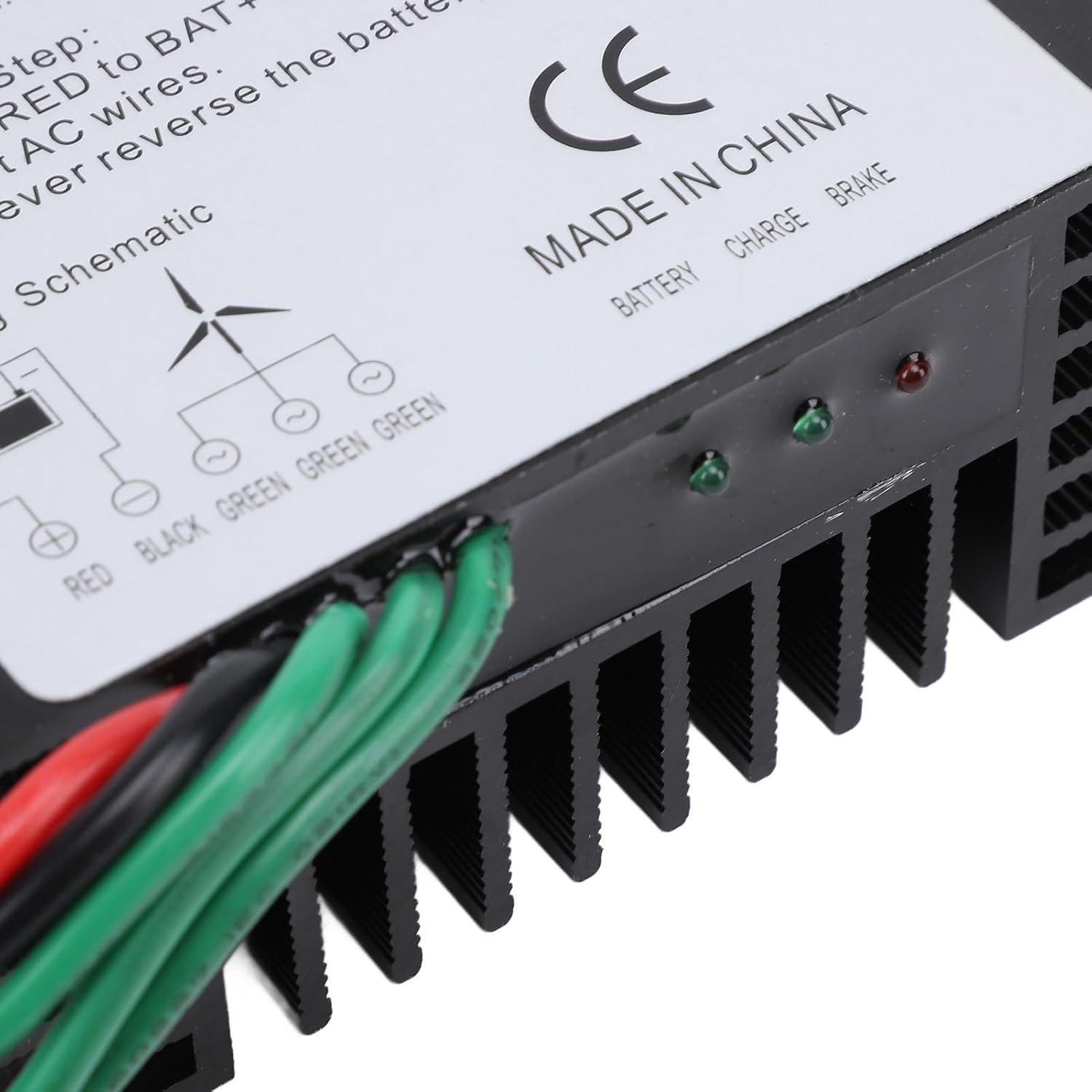 MPPT Wind Turbine Charge Controller, 48V, IP67 Water ; Solar Controller - Automatic Braking, LED Display, Ideal for Off - Grid Systems