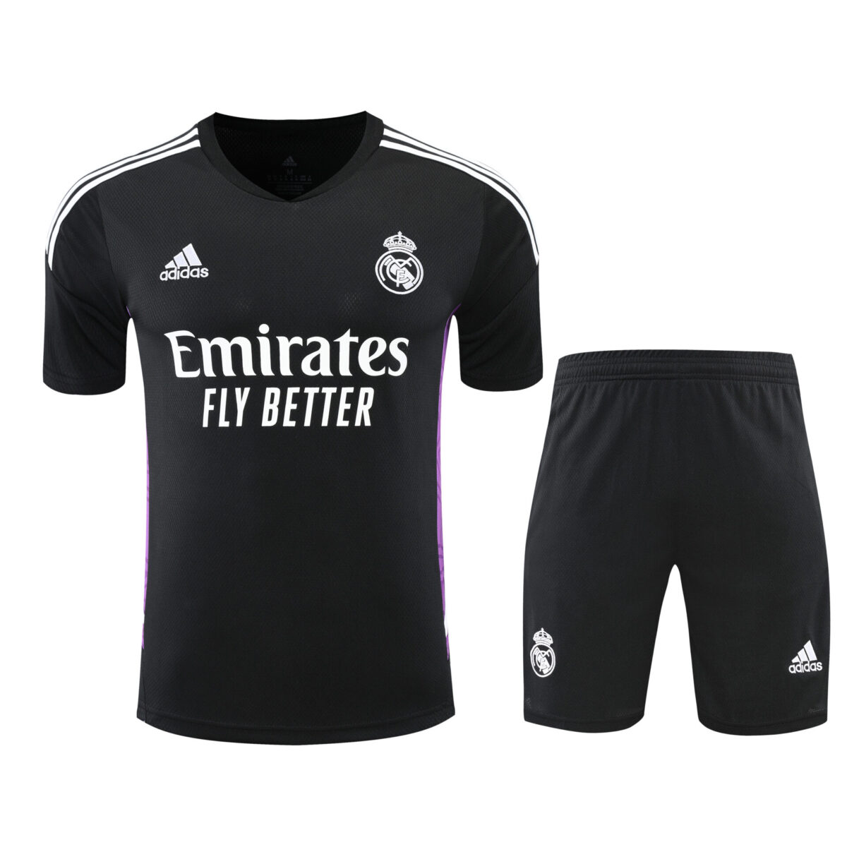 Conjunto de calentamiento Real Madrid negro y morado - NewNow