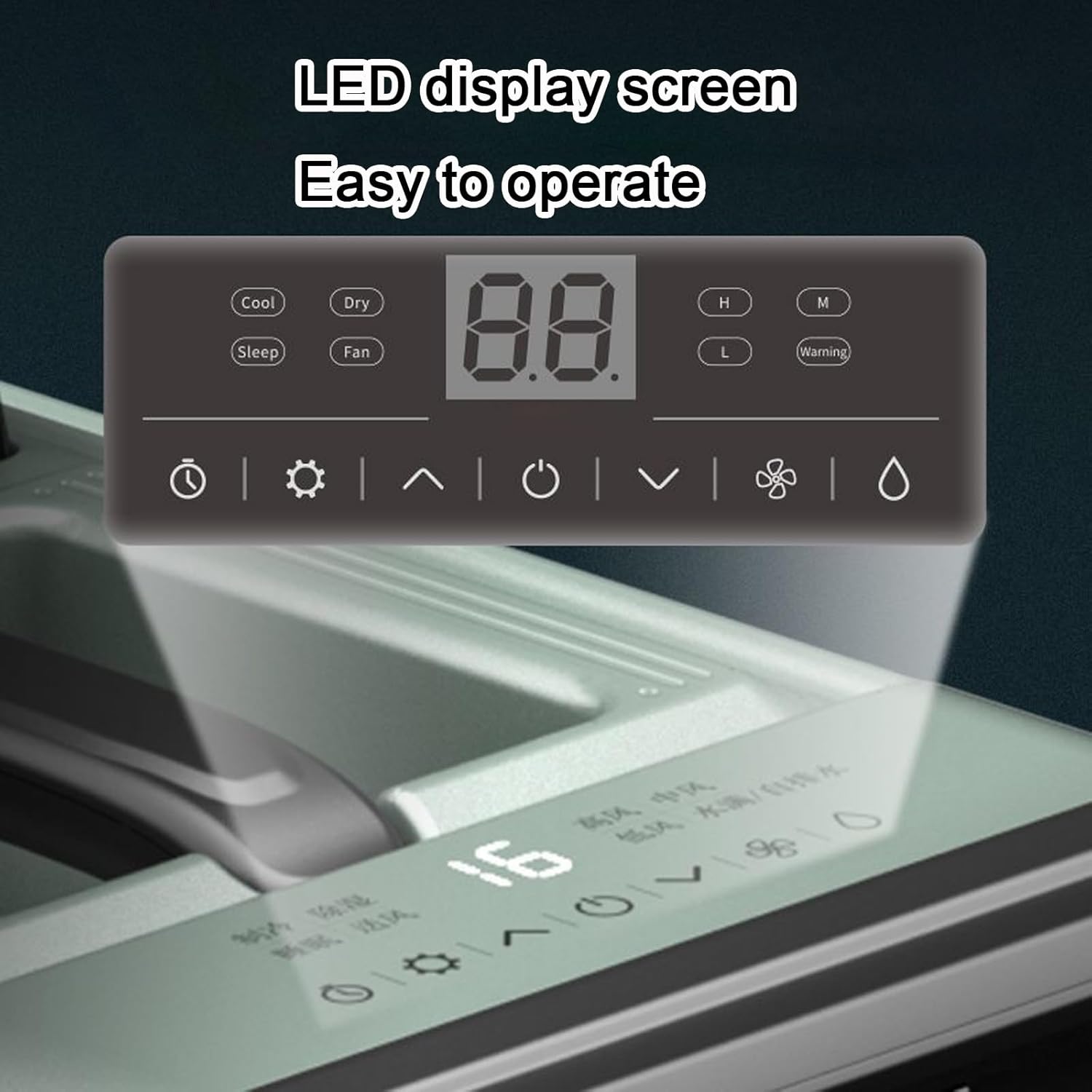 5100 BTU Small Portable Air Conditioner with Touch Control 24h Timer Sleep and Dehumidification Modes Air Cooler for Home Office Bedroom Camping