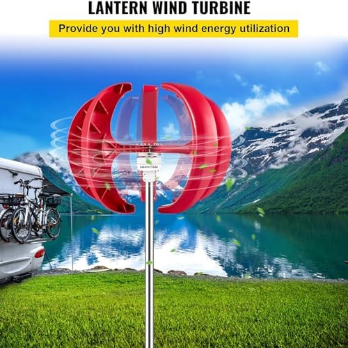 15000W/20000W Wind Turbine Generator Kit, 5-Blade Vertical Wind Turbine for 12V/24V/48V Systems, High-Efficiency Renewable Energy Solution for Home & Off-Grid Power Generation