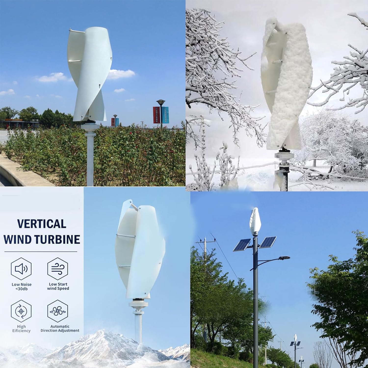 12000W 12V 24V 48V Wind Turbines Generator Kit,Wind Generator Windmill Energy Turbines Suitable, for Families and Boats (with Charge Controller)
