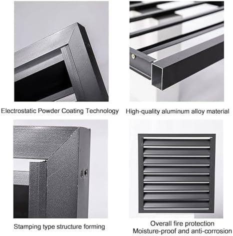 Aluminum Ac Unit Covers Outdoor, Privacy Screens Fence Panels for Air Conditioners Trash Bins, Isolate Pets, Fallen Leaves, Anti Theft(Gray,110cm)