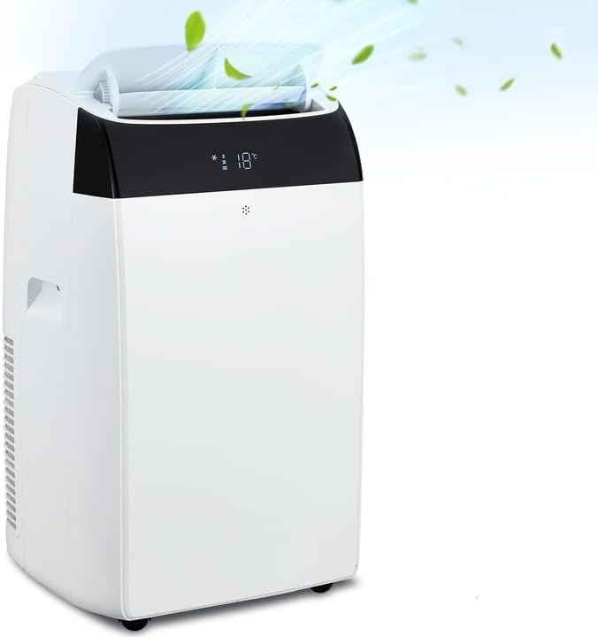 Enhanced Cooling Portable Air Conditioner - Efficient 14000 BTU, Air Conditioner whit Dual Motors, Quiet Operation, Dehumidifier & Fan Modes. Ideal for Home Up To 750 Sq.Ft.