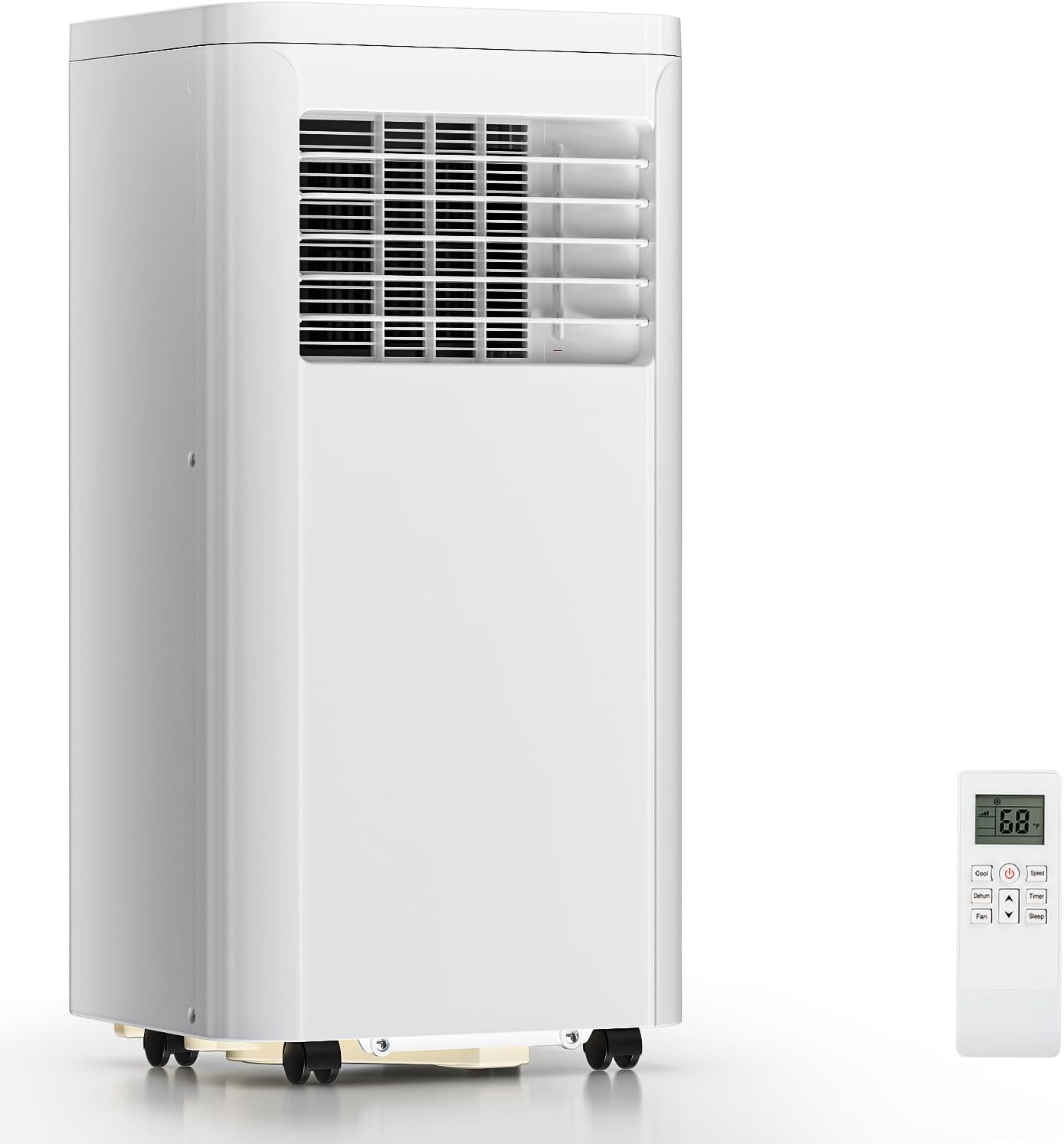 ZAFRO Portable Air Conditioners, 10000 BTU, 3 in 1 Portable AC Unit with Window Kits, Fan & Dehumidifier Modes, Cools up to 450 Sq.Ft, LED Display/Remote Control, 24H Timer for Living Room, Bedroom