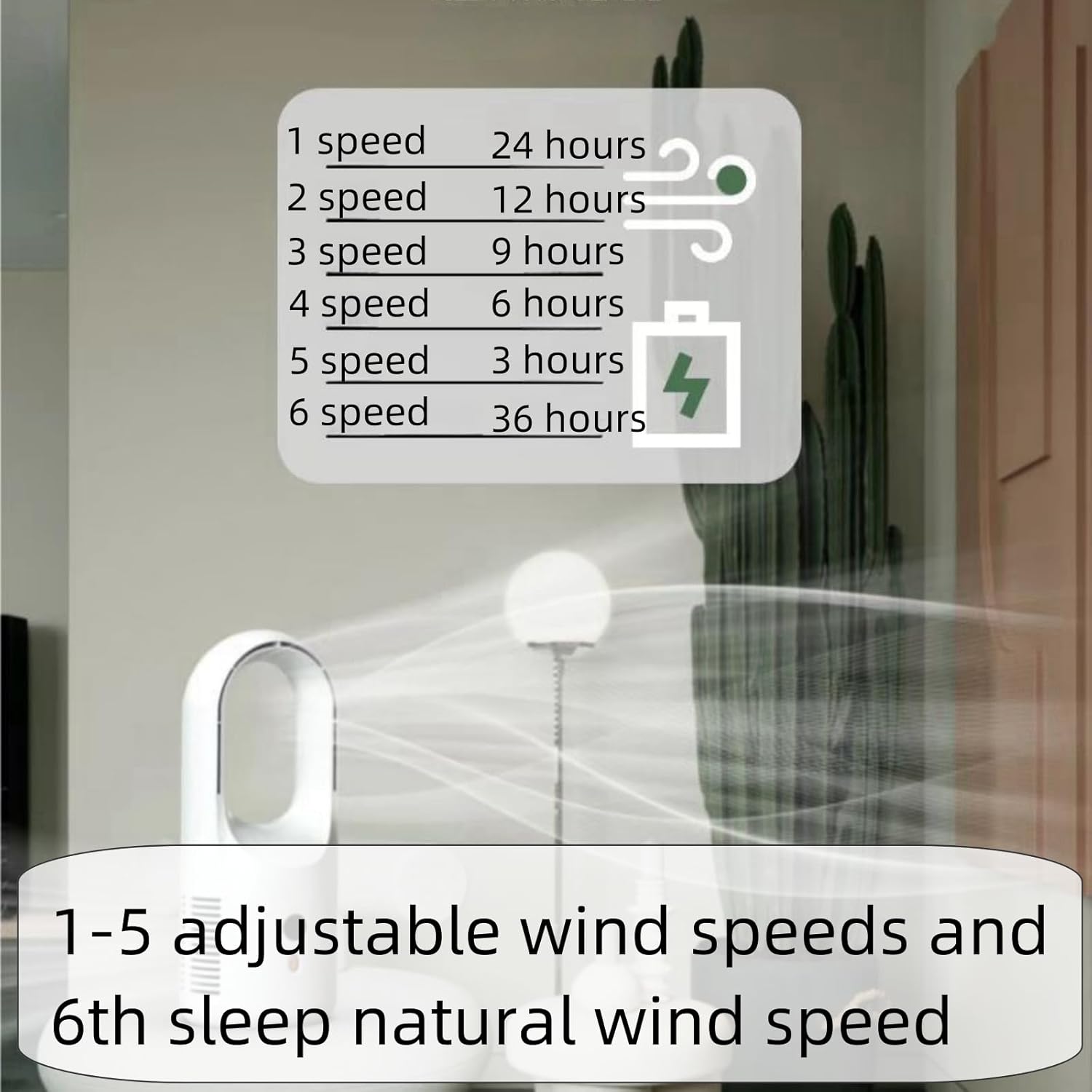 EKsma Portable Air Conditioner Cooling Fan, Quiet with 6 Speeds, Detachable aromatherapy module，Evaporative Personal Air Cooler Fan, Small Air Conditioner for Bedroom Office(Regular style)