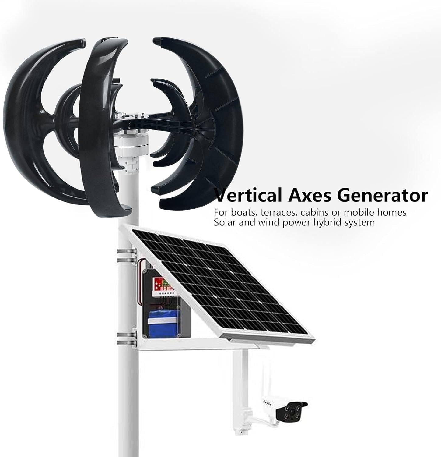 DIY Vertical Axis Wind Turbine Kit - 24V Eco-Friendly Wind Generator for Kids, Educational STEM Project, Three-Phase Permanent Magnet Model, Perfect Night Light Toy