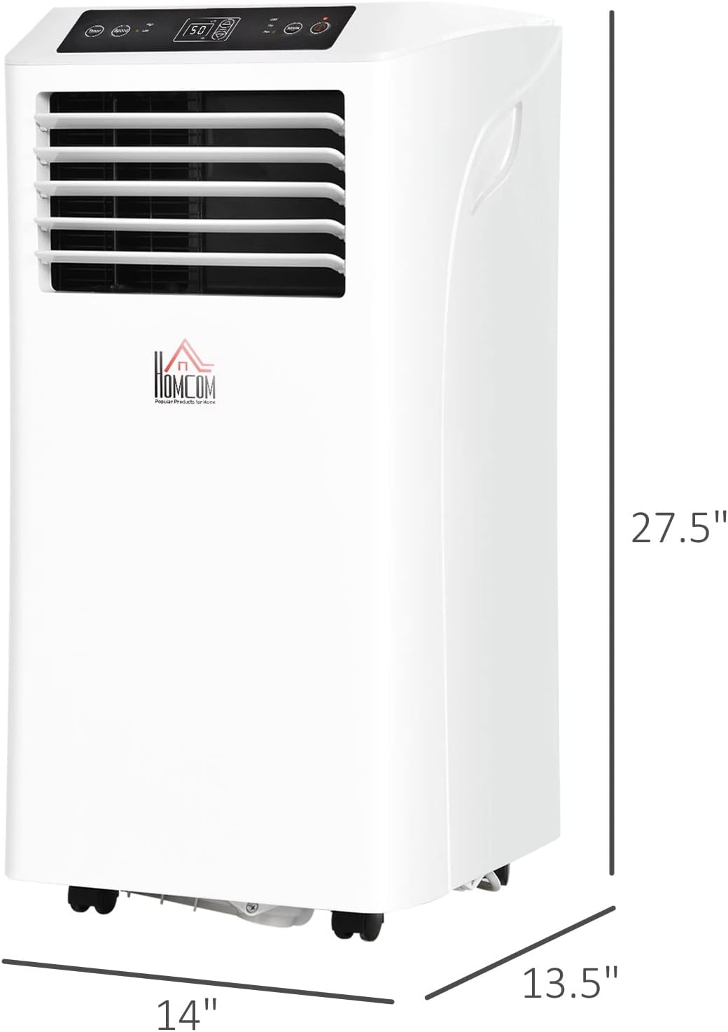 8000 BTU Portable Air Conditioner - Cooling, Dehumidifying, & Ventilating - For Bedroom, Office, & Living Room