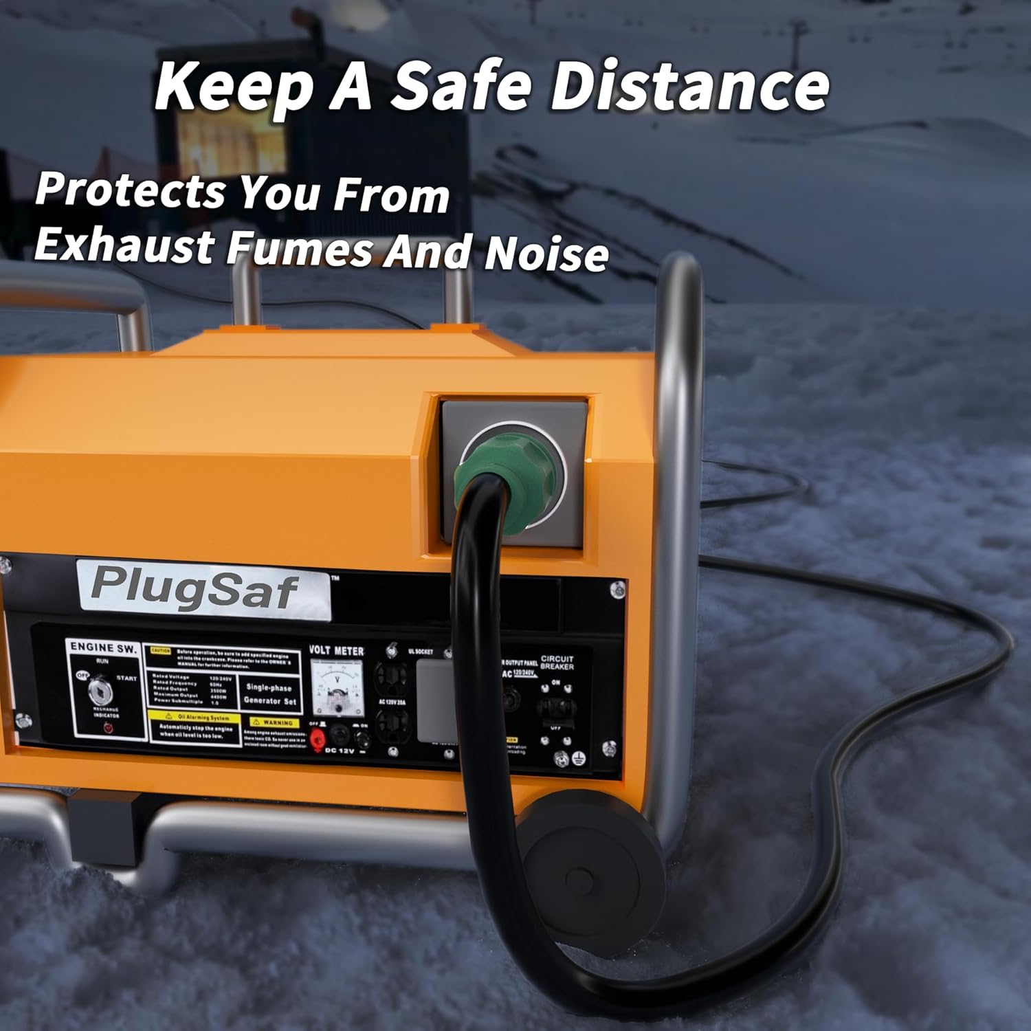 75FT 30 Amp Generator Extension Cord 4 Prong, NEMA L14-30P/L14-30R 10 Gauge STW 125/250V Twist Lock Generator Cord Heavy Duty, Black ETL Listed