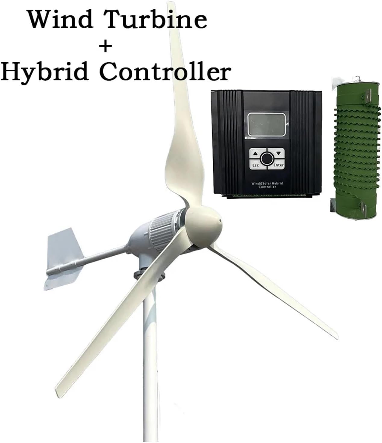 10000W Wind Turbine Power Generator 12V 24V 48V 96V Output System for Home Complete Kit Industrial Energy(Hybrid Control,48V_15KW)