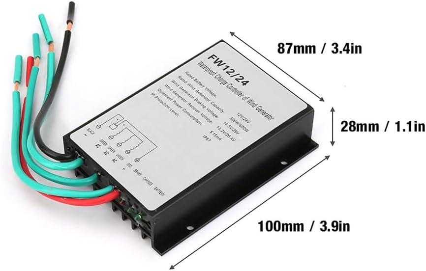 12000W DC 12V/24V/48V Wind Turbines Generator Charge Controller, Waterproof Battery Charge Controller Regulator(10A-40A)