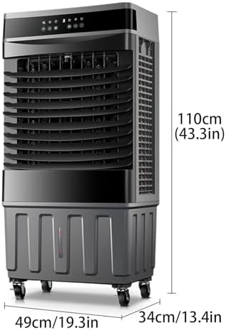 Portable Air Conditioners, 3-in-1 AC Unit with Water Tank and 12Hrs Timer, Evaporative Air Cooler for Room Factory Office(49 * 34 * 110cm)