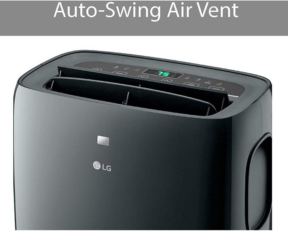 LG 8,000 BTU Smart Portable Air Conditioner, 115V, Cools 350 Sq.Ft. (14' x 25' Room Size), Portable Air Conditioner for Home with Voice Control, Works with LG ThinQ, Amazon Alexa, and Hey Google