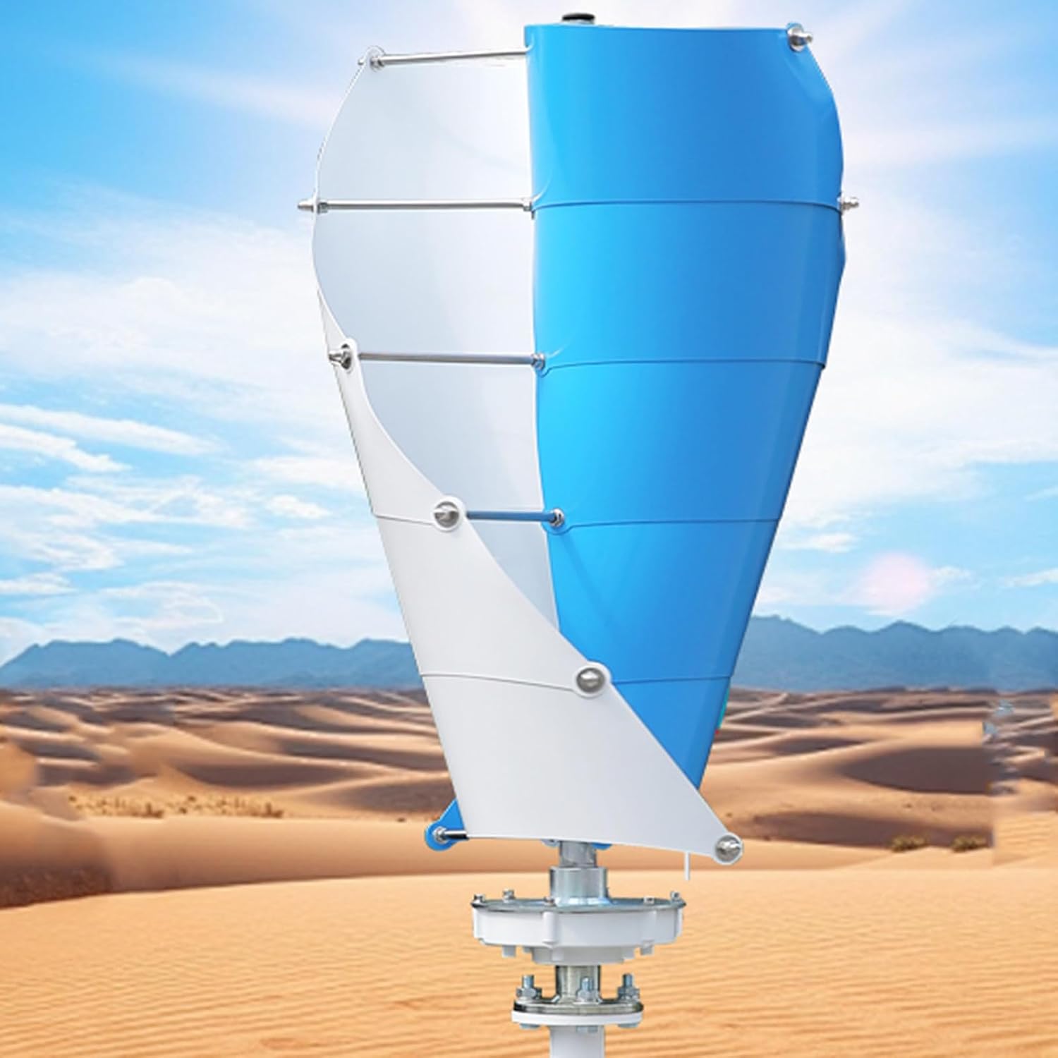 600W Wind Turbine Generator 12V/24V - 10 Blades for Off-Grid Energy Solutions for Boats, Caravans, Motorhomes, Farms & Sheds - Perfect for Lighting & Security Applications