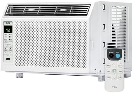 TCL 6,000 BTU Window Air Conditioner, Fan & Dehumidifier, 250 Sq. Ft., Remote Control, Easy-to-Use, Reusable Filter - H6W23W