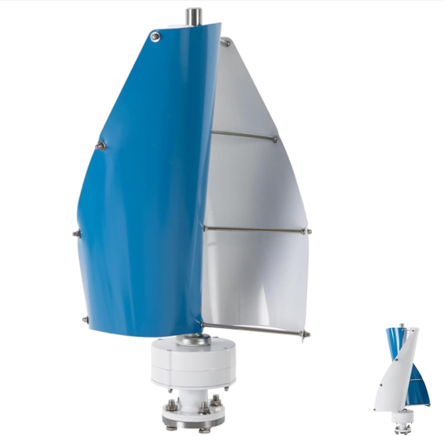 14000W Vertical Axis Wind Turbine Generator Kit for Hybrid Solar System, 12V-220V Permanent Magnet Generator with Controller (Low-Noise) 48V