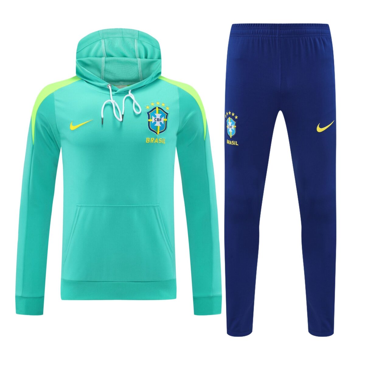 Conjunto manga larga Brasil azul claro - NewNow